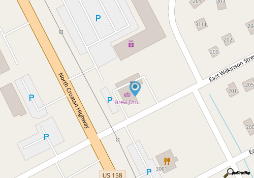 Brew Thru map location